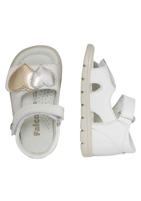 Sandali bambina bianchi in pelle FALCOTTO | 115010/PIABIANCO