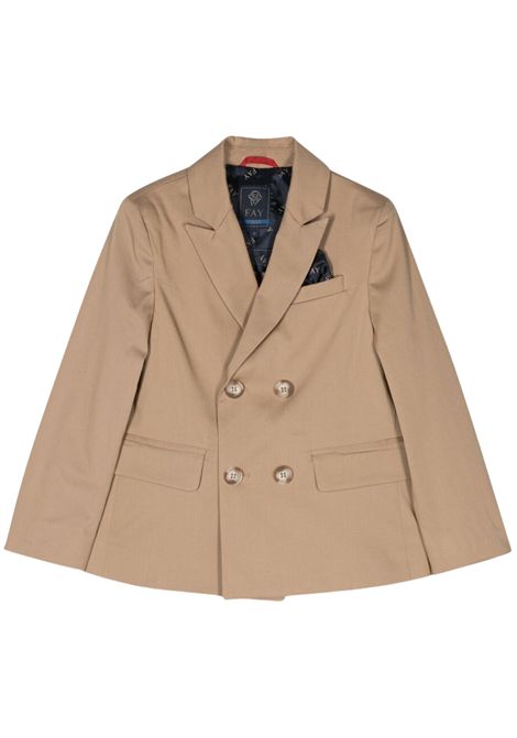 Giacca bambino beige in cotone FAY | FS2P04/SUBEIGE