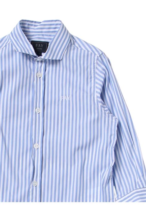Blue cotton shirt for children FAY | FS5P00/SUAZZURRO