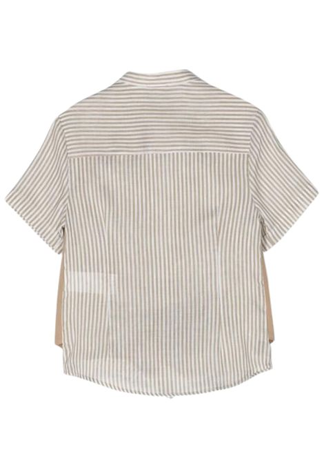 Children's cotton and linen shirt FAY | FS5P61/SUBEIGE