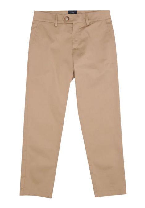 Beige cotton trousers for children FAY | FS6P20/SUBEIGE