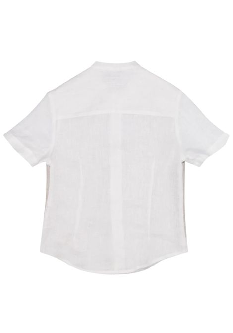 Children's linen shirt FAY | FU5P61/SUBIANCO/SABBIA