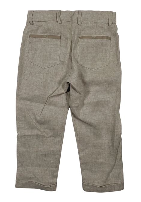 Children's linen and viscose trousers FAY | FU6P00/SUSABBIA