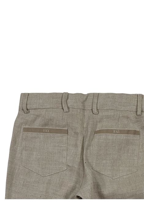 Children's linen and viscose trousers FAY | FU6P00/SUSABBIA
