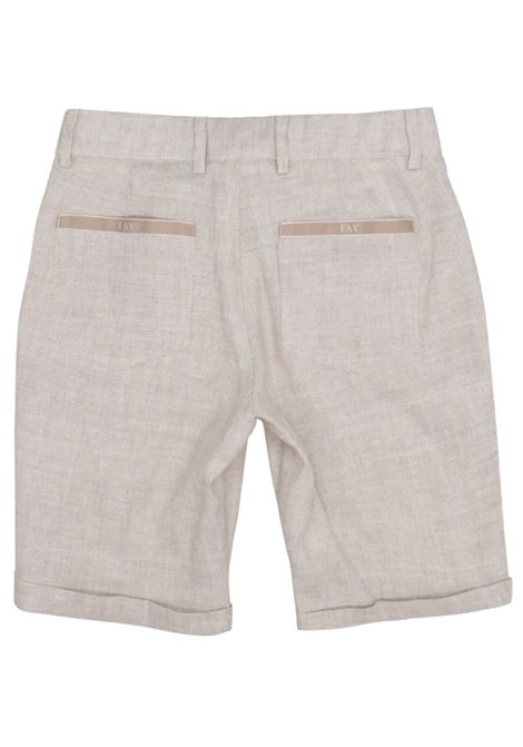 Children's Bermuda shorts in linen and viscose FAY | FU6P19/SUSABBIA