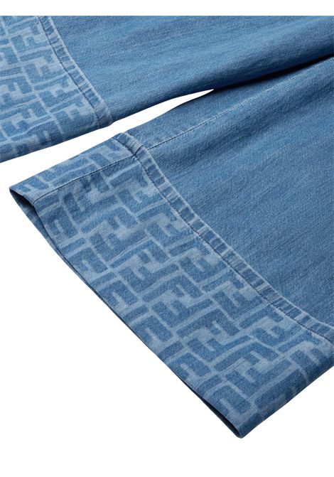 Jeans bambina in cotone denim FENDI | JFF352/MADENIM