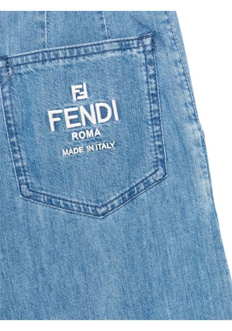 Jeans bambina in cotone denim FENDI | JFF352/MADENIM