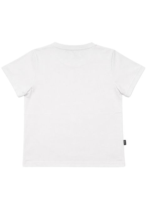 T-shirt bambina bianca in cotone GCDS | 541JBIANCO
