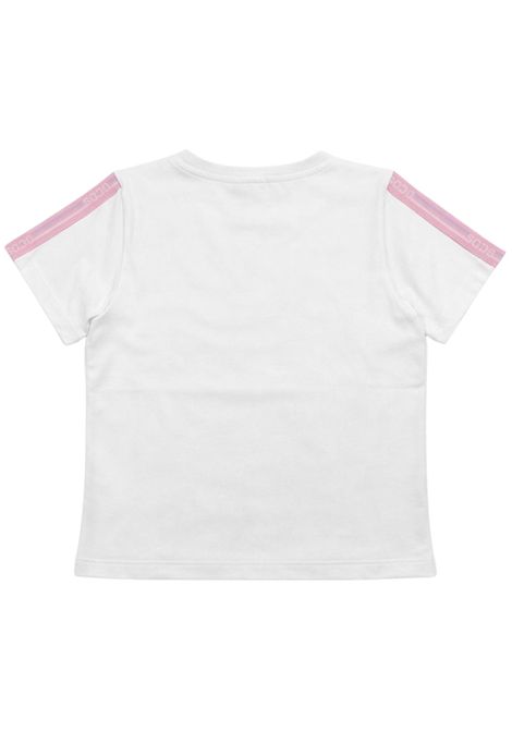 T-shirt bambina bianca in cotone GCDS | 558JBIANCO