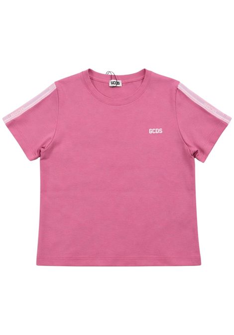 T-shirt bambina rosa in cotone GCDS | 558JROSA