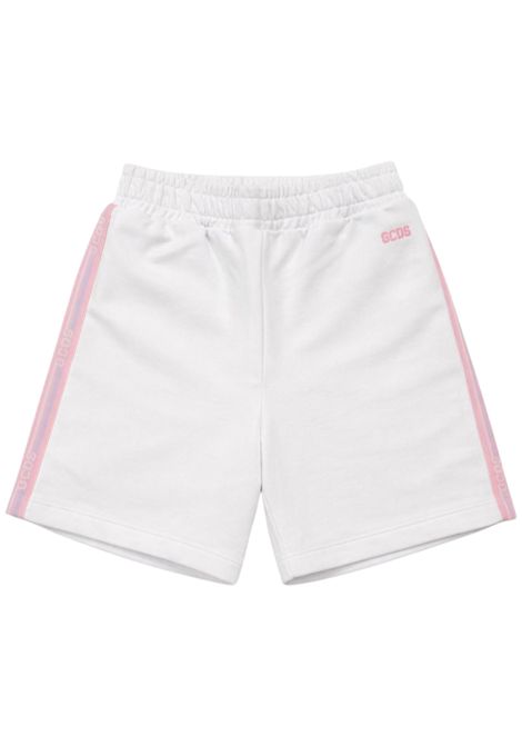 Shorts bambina bianco in cotone GCDS | 562FBIANCO