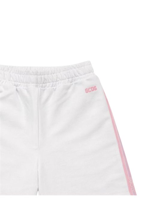 Shorts bambina bianco in cotone GCDS | 562FBIANCO