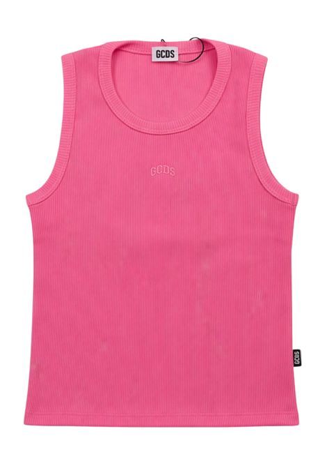 Canotta bambina rosa in cotone GCDS | 571TROSA