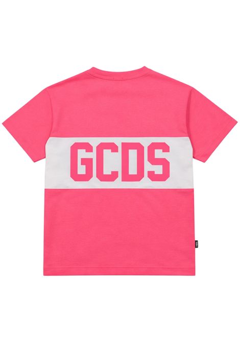 T-shirt unisex fucsia in cotone GCDS | 585JFUCSIA