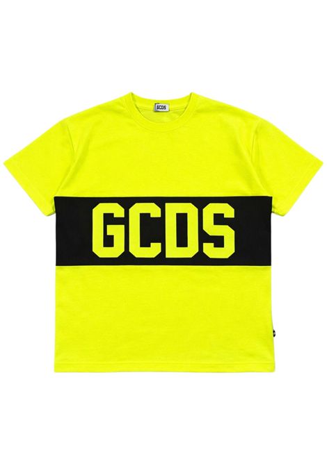 T-shirt unisex gialla in cotone GCDS | 585JGIALLO