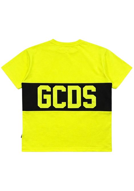 T-shirt unisex gialla in cotone GCDS | 585JGIALLO