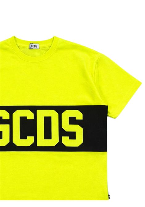 T-shirt unisex gialla in cotone GCDS | 585JGIALLO