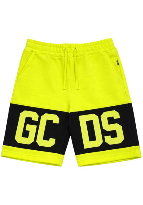 Shorts unisex giallo in cotone GCDS | 589FGIALLO