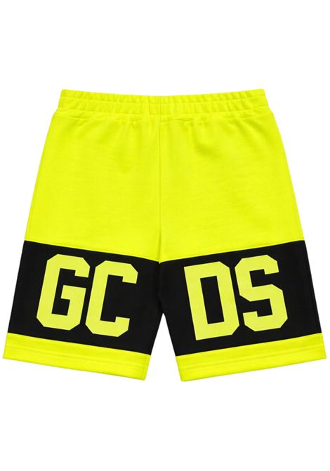 Shorts unisex giallo in cotone GCDS | 589FGIALLO