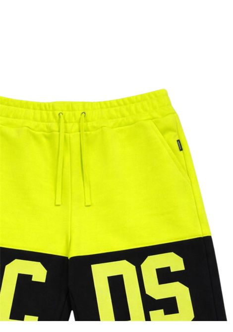 Shorts unisex giallo in cotone GCDS | 589FGIALLO