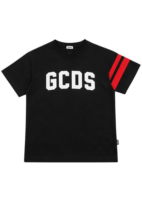 T-shirt unisex nera in cotone GCDS | 592JNERO