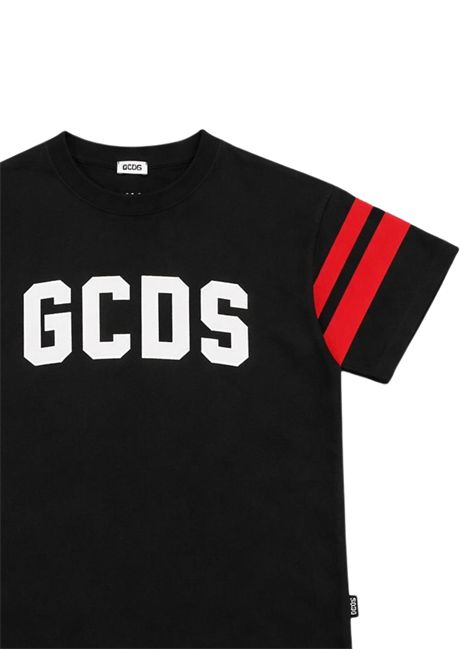T-shirt unisex nera in cotone GCDS | 592JNERO