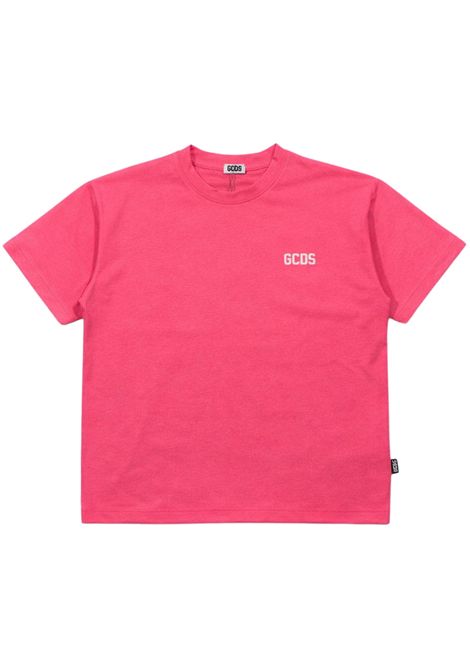 T-shirt unisex fucsia fluo in cotone GCDS | QC587JFUCSIA