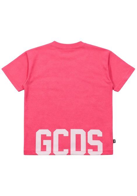 T-shirt unisex fucsia fluo in cotone GCDS | QC587JFUCSIA