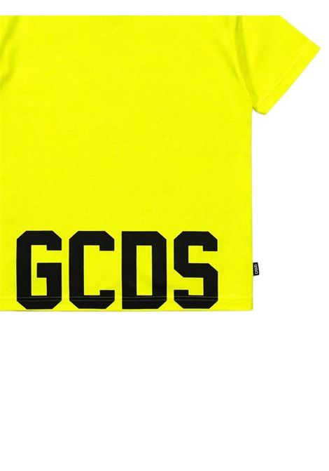 T-shirt unisex giallo fluo in cotone GCDS | QC587JGIALLO FLUO