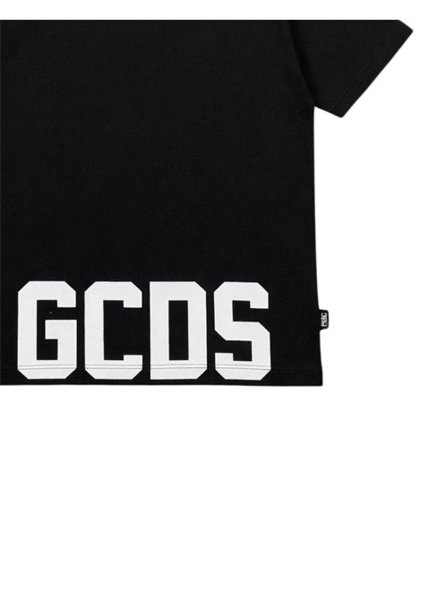 T-shirt unisex nera in cotone GCDS | QC587JNERO