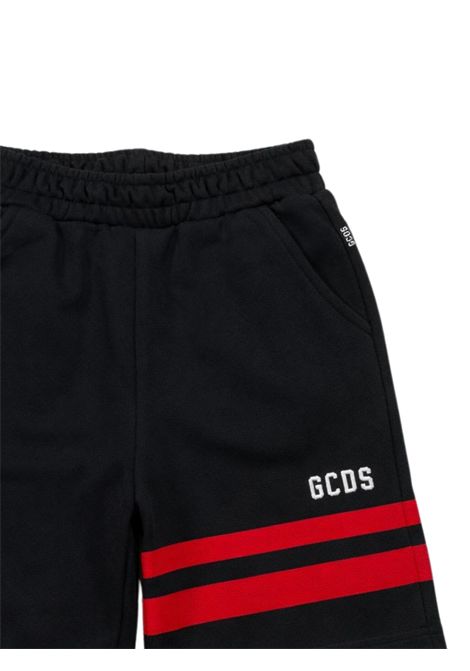 Bermuda unisex nero in cotone GCDS | QL594FNERO