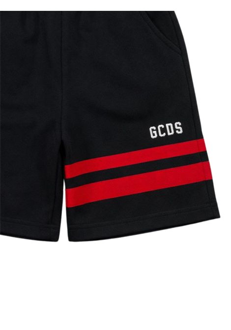 Bermuda unisex nero in cotone GCDS | QL594FNERO