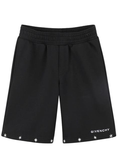 Black cotton Bermuda shorts for children GIVENCHY | 30710/CENERO