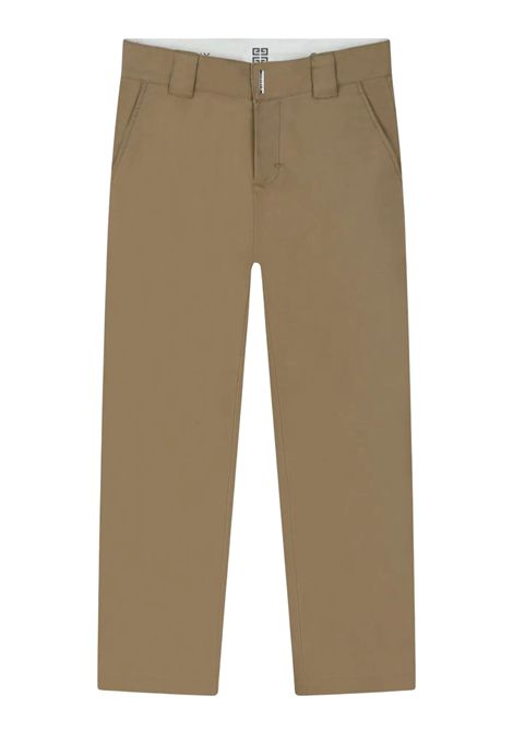Pantalone bambino beige in cotone GIVENCHY | H30307/DELBEIGE