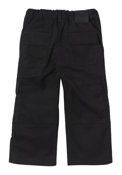 Pantalone bambino nero in cotone GIVENCHY | H30308/DELNERO