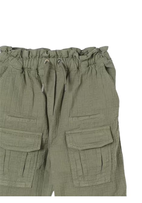 Pantalone bambina verde in cotone GIVENCHY | H30407/DELVERDE