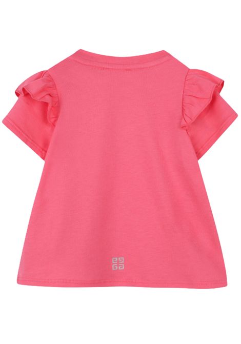 Pink cotton baby T-shirt GIVENCHY | H30664/CEROSA