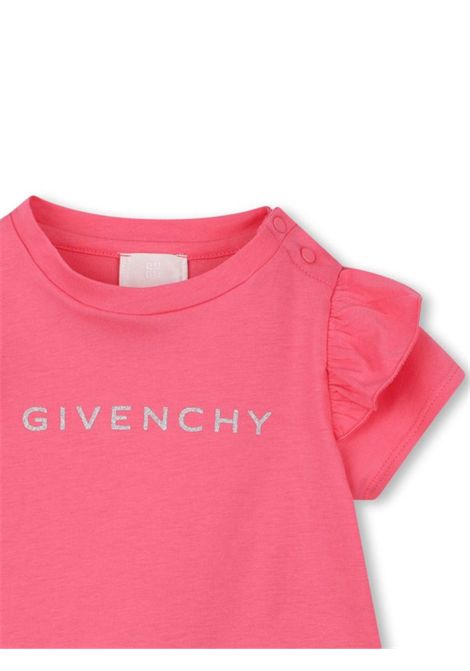 Pink cotton baby T-shirt GIVENCHY | H30664/CEROSA