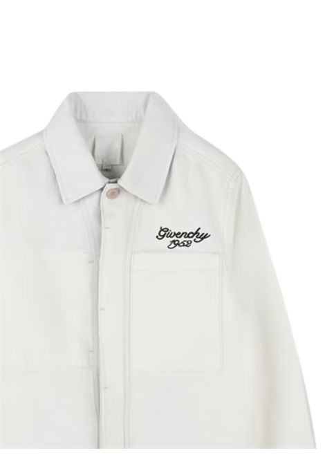 Sand-colored cotton shirt for children GIVENCHY | H30684/MASABBIA