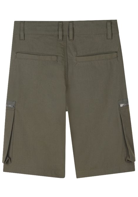 Green cotton Bermuda shorts for children GIVENCHY | H30720/MAVERDE