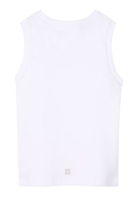 Unisex white cotton tank top GIVENCHY | H30724/MABIANCO