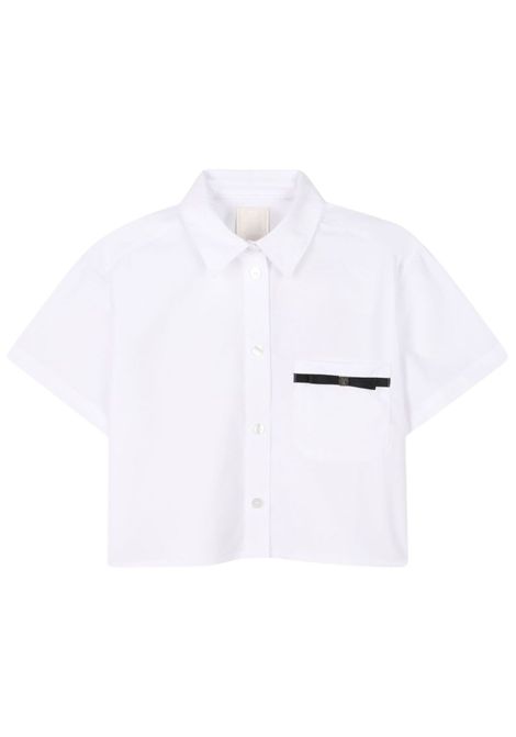 White cotton shirt for girls GIVENCHY | H30756/MABIANCO