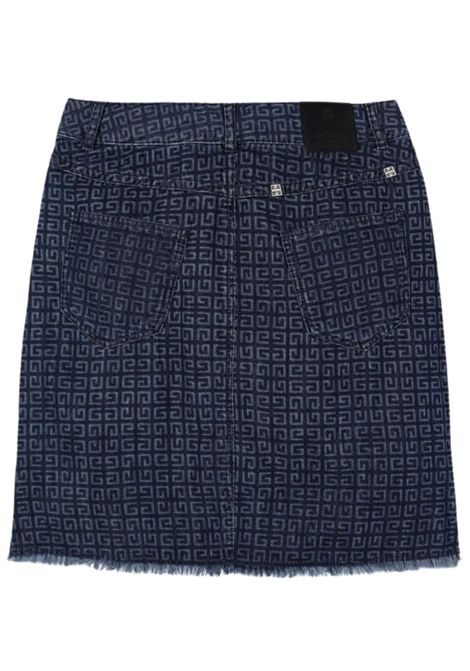 Gonna bambina in cotone denim GIVENCHY | H30762/CEDENIM