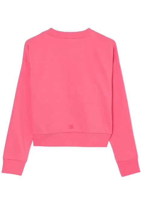 Pink cotton sweatshirt for girls GIVENCHY | H30773/CEROSA