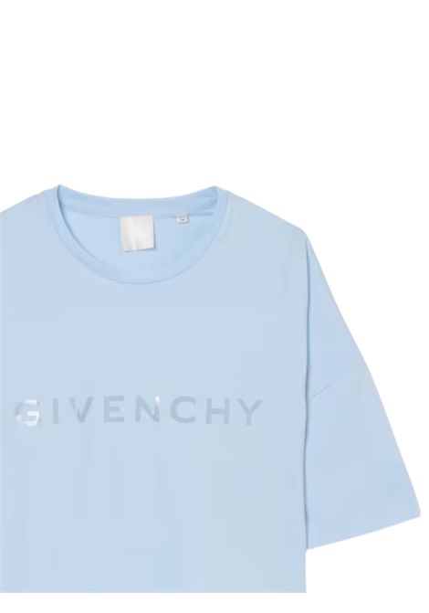 Girls' light blue cotton T-shirt GIVENCHY | H30798/MAAZZURRO