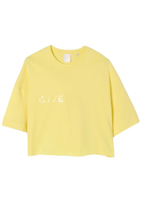 Yellow cotton T-shirt for girls GIVENCHY | H30798/MAGIALLO