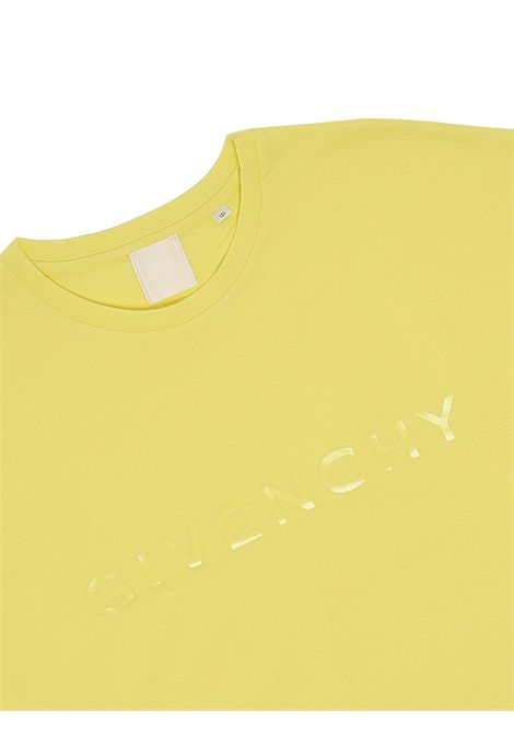Yellow cotton T-shirt for girls GIVENCHY | H30798/MAGIALLO