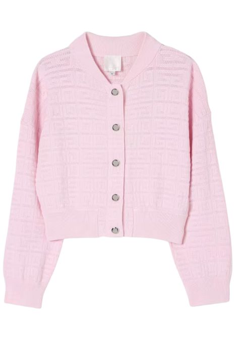 Cardigan bambina rosa in viscosa GIVENCHY | H30817/CEROSA
