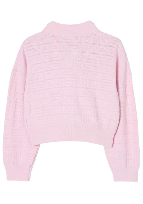 Cardigan bambina rosa in viscosa GIVENCHY | H30817/CEROSA