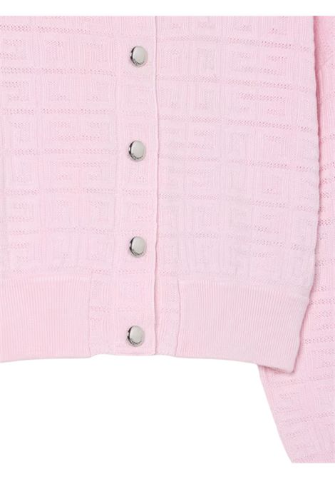 Cardigan bambina rosa in viscosa GIVENCHY | H30817/CEROSA